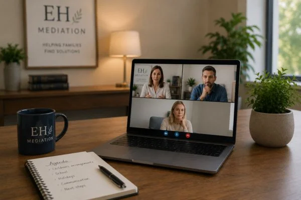 child access mediation Ashby-de-la-Zouch online meeting.